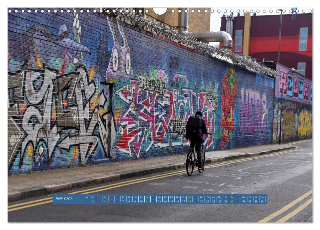 Weitere Ansicht: Streetart-Kunst, die die Straßen Londons atmen lässt (Wandkalender 2026 DIN A3 quer), CALVENDO Monatskalender | Pia Thauwald, Calvendo
