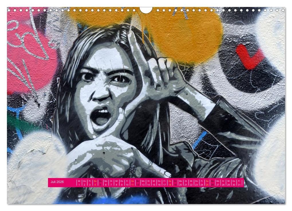 Weitere Ansicht: Streetart-Kunst, die die Straßen Londons atmen lässt (Wandkalender 2026 DIN A3 quer), CALVENDO Monatskalender | Pia Thauwald, Calvendo