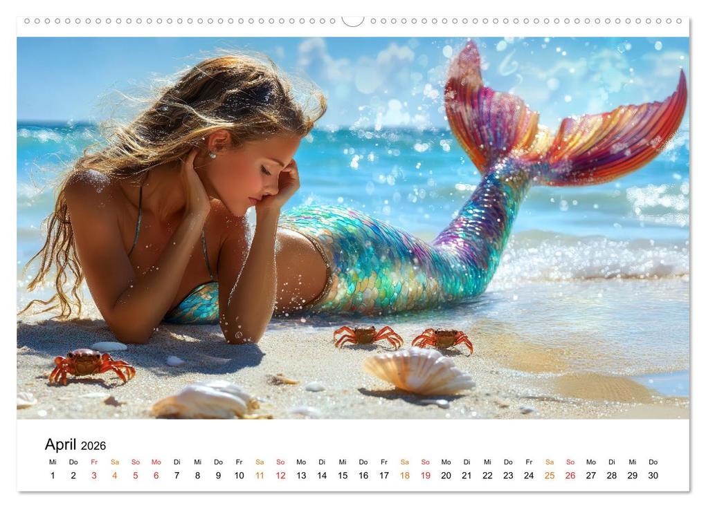 Weitere Ansicht: Geheimnisvolle Meerjungfrau (Wandkalender 2026 DIN A2 quer), CALVENDO Monatskalender | Peter Roder, Calvendo