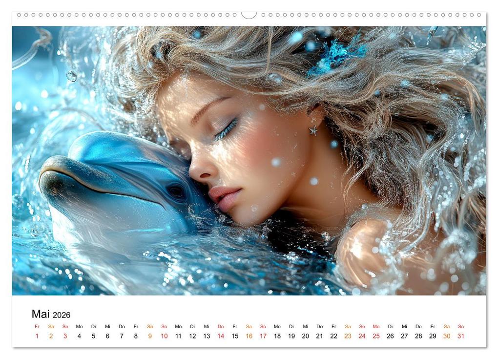 Weitere Ansicht: Geheimnisvolle Meerjungfrau (Wandkalender 2026 DIN A2 quer), CALVENDO Monatskalender | Peter Roder, Calvendo