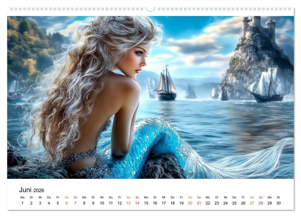 Weitere Ansicht: Geheimnisvolle Meerjungfrau (Wandkalender 2026 DIN A2 quer), CALVENDO Monatskalender | Peter Roder, Calvendo