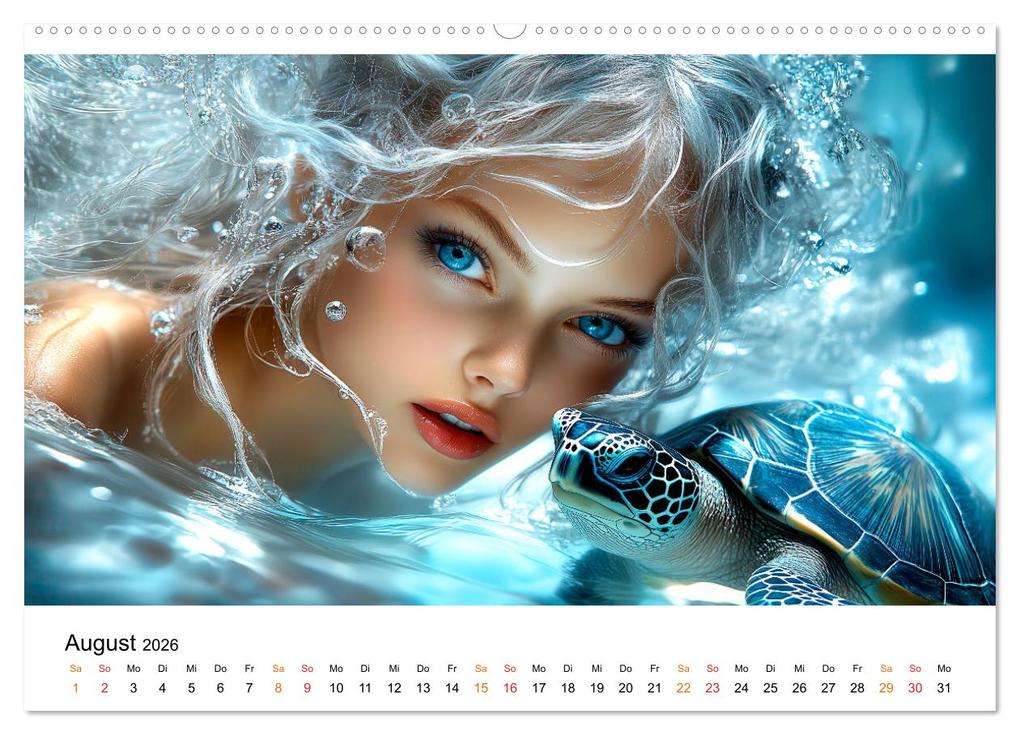 Weitere Ansicht: Geheimnisvolle Meerjungfrau (Wandkalender 2026 DIN A2 quer), CALVENDO Monatskalender | Peter Roder, Calvendo