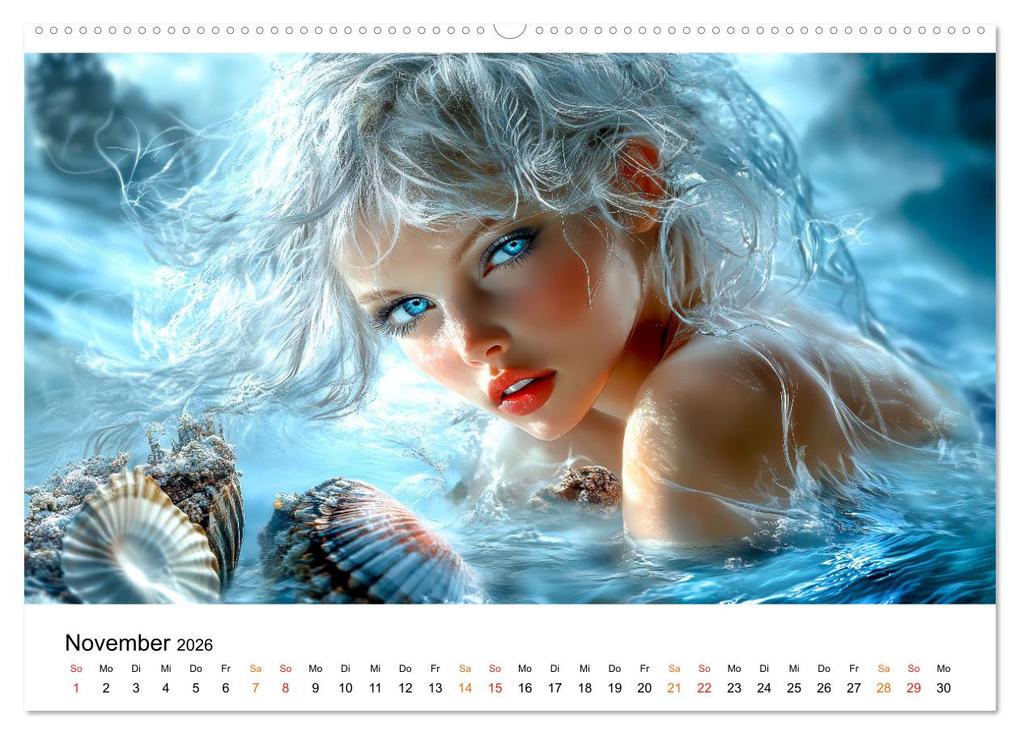 Weitere Ansicht: Geheimnisvolle Meerjungfrau (Wandkalender 2026 DIN A2 quer), CALVENDO Monatskalender | Peter Roder, Calvendo