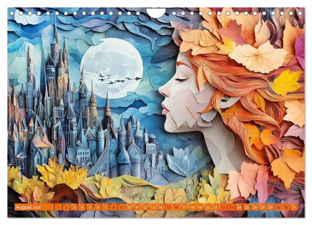 Weitere Ansicht: Magischer Papierzauber (Wandkalender 2026 DIN A4 quer), CALVENDO Monatskalender | Calvendo, Daniela Tapper