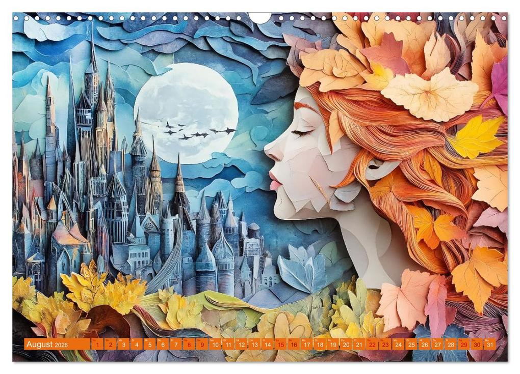 Weitere Ansicht: Magischer Papierzauber (Wandkalender 2026 DIN A3 quer), CALVENDO Monatskalender | Calvendo, Daniela Tapper
