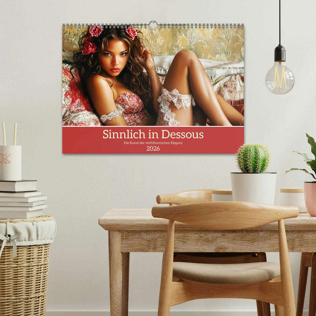 Weitere Ansicht: Sinnlich in Dessous. Die Kunst der verführerischen Eleganz (Wandkalender 2026 DIN A3 quer), CALVENDO Monatskalender | Rose Hurley, Calvendo