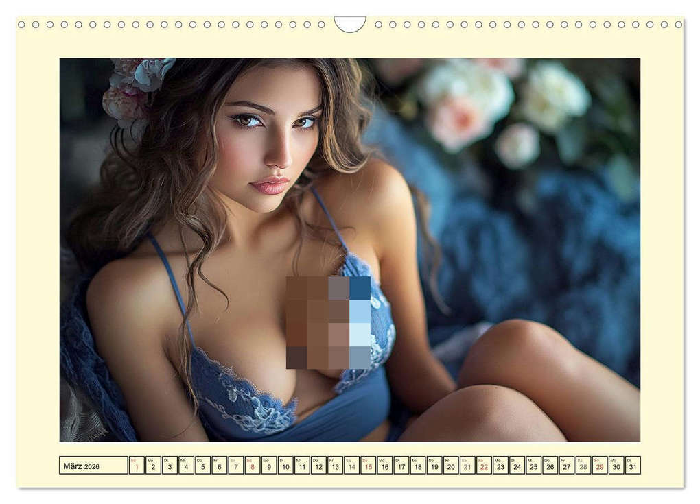 Weitere Ansicht: Sinnlich in Dessous. Die Kunst der verführerischen Eleganz (Wandkalender 2026 DIN A3 quer), CALVENDO Monatskalender | Rose Hurley, Calvendo