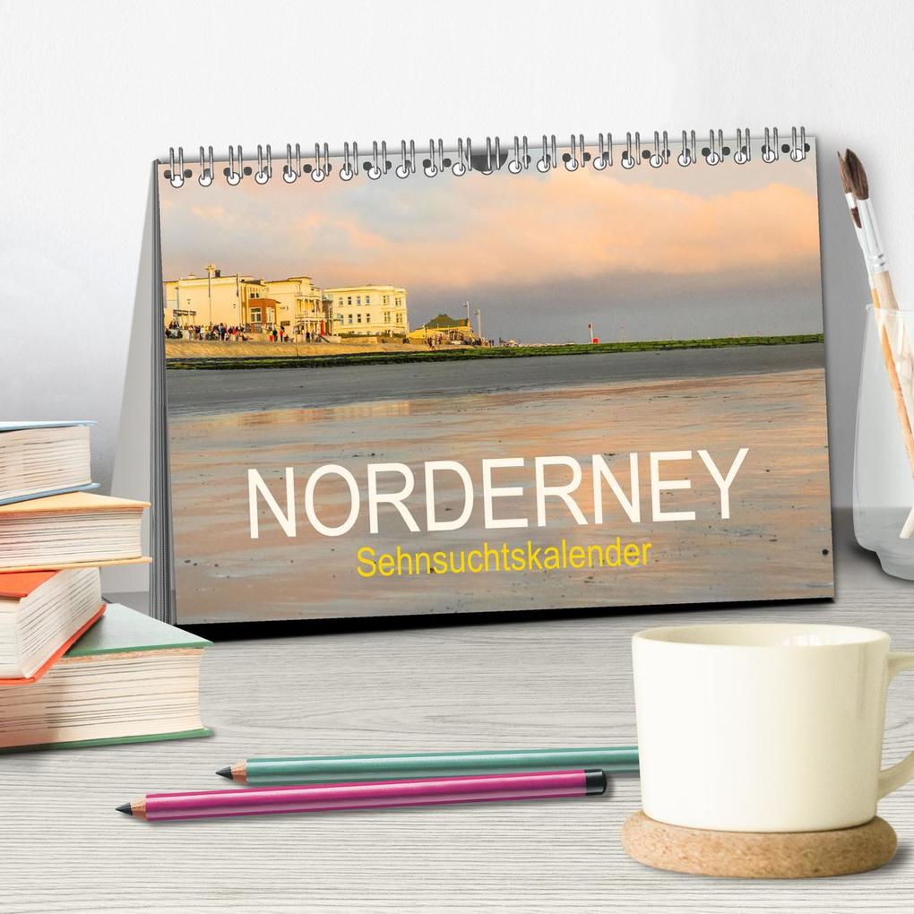 Weitere Ansicht: Norderney Sehnsuchtskalender (Tischkalender 2026 DIN A5 quer), CALVENDO Monatskalender | Dietmar Scherf, Calvendo