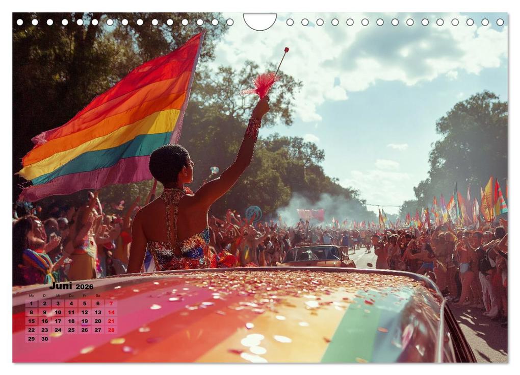 Weitere Ansicht: LGBTQ Pride - Regenbogenzeit, der Kalender für Vielfalt und Liebe (Wandkalender 2026 DIN A4 quer), CALVENDO Monatskalender | MB - Fotografie, Calvendo