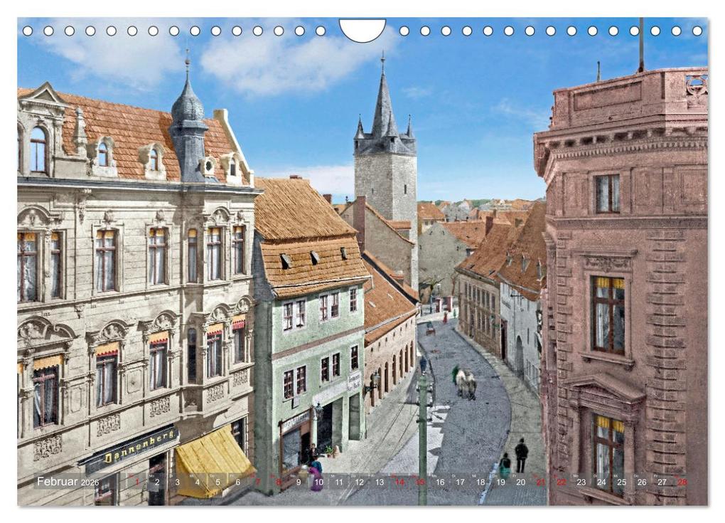 Weitere Ansicht: Historisches Aschersleben um 1900 - Kolorierte Schwarzweißfotos (Wandkalender 2026 DIN A4 quer), CALVENDO Monatskalender | André Tetsch, Calvendo