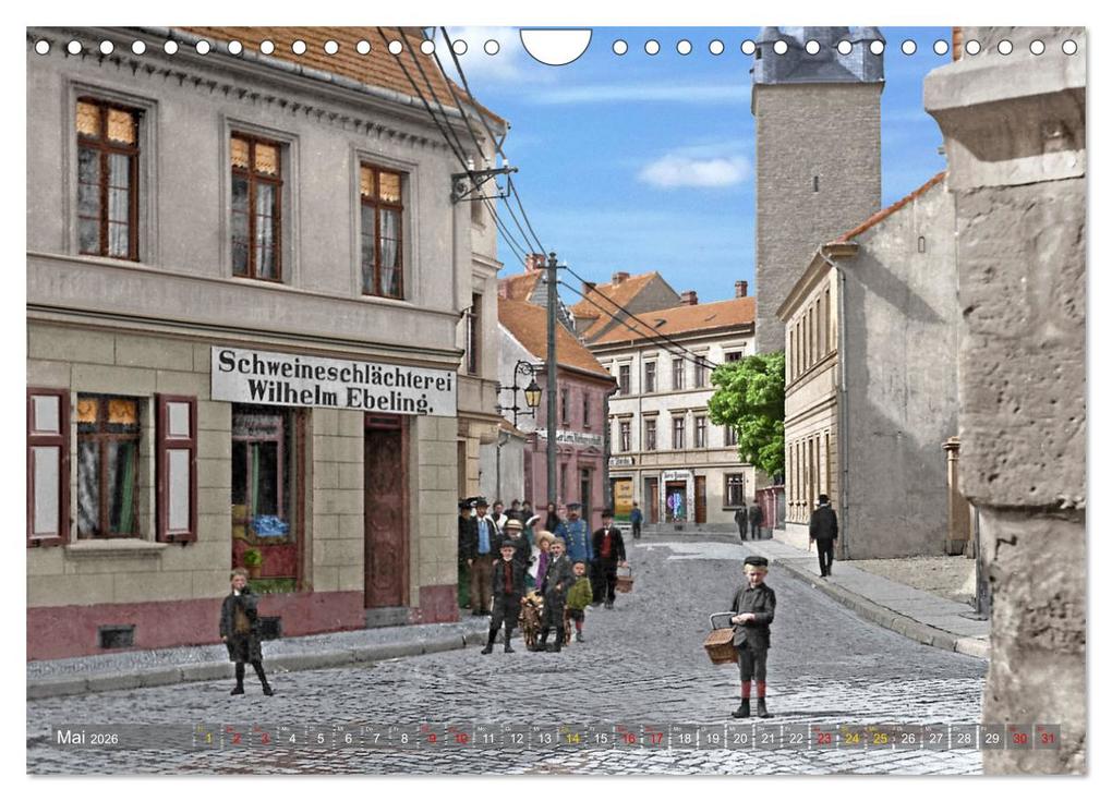 Weitere Ansicht: Historisches Aschersleben um 1900 - Kolorierte Schwarzweißfotos (Wandkalender 2026 DIN A4 quer), CALVENDO Monatskalender | André Tetsch, Calvendo