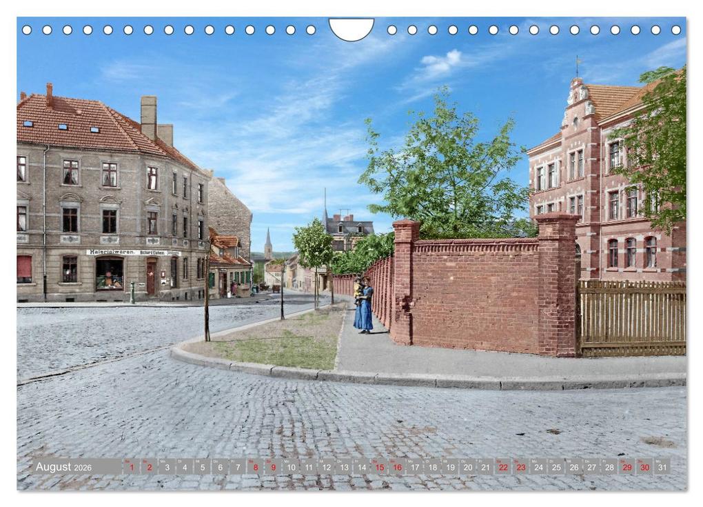 Weitere Ansicht: Historisches Aschersleben um 1900 - Kolorierte Schwarzweißfotos (Wandkalender 2026 DIN A4 quer), CALVENDO Monatskalender | André Tetsch, Calvendo