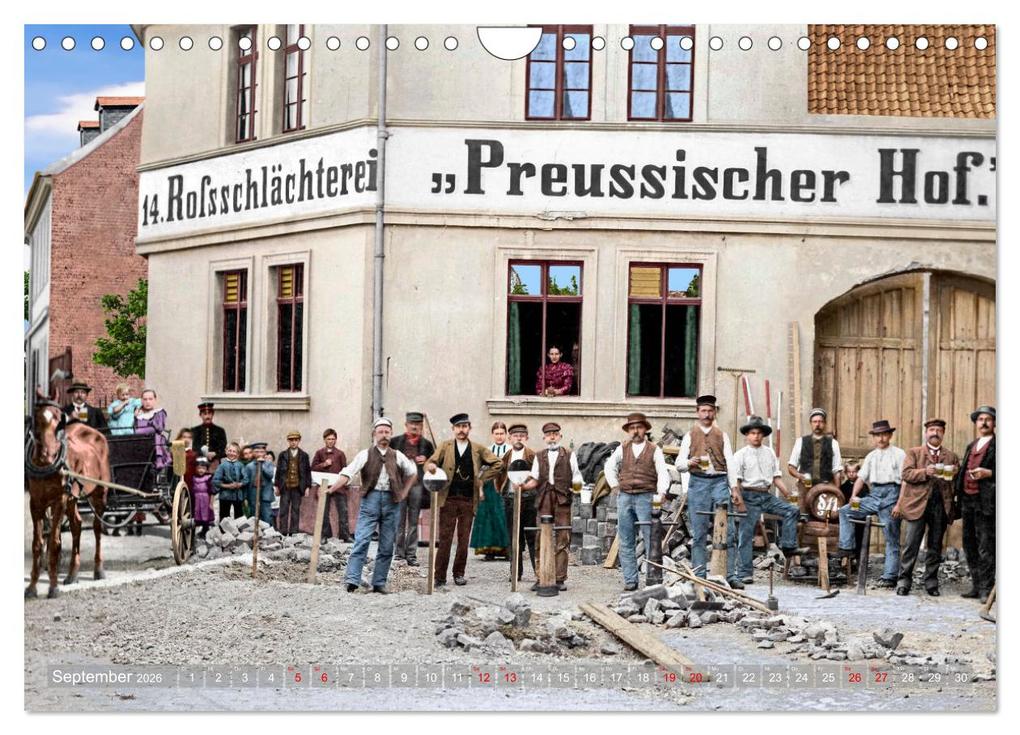 Weitere Ansicht: Historisches Aschersleben um 1900 - Kolorierte Schwarzweißfotos (Wandkalender 2026 DIN A4 quer), CALVENDO Monatskalender | André Tetsch, Calvendo