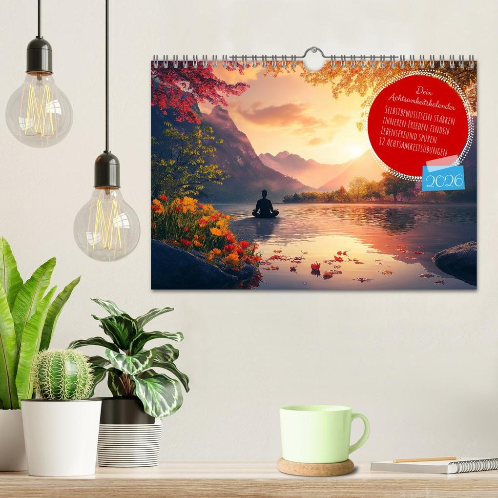 Weitere Ansicht: Dein Achtsamkeitskalender (Wandkalender 2026 DIN A4 quer), CALVENDO Monatskalender | MB Fotografie, Calvendo
