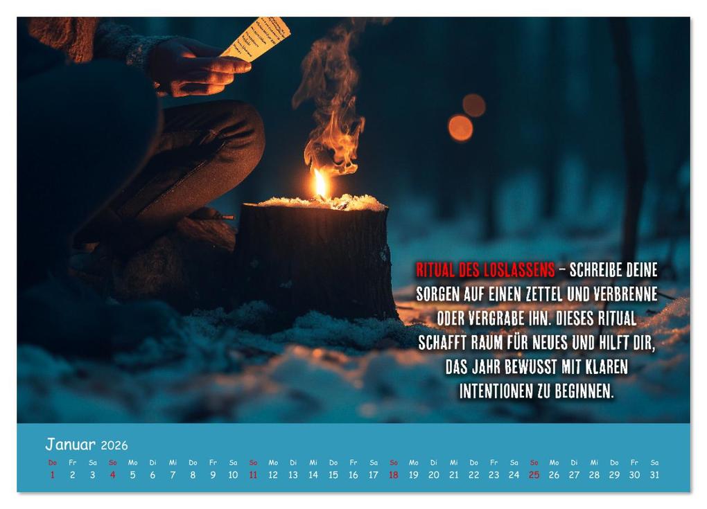 Weitere Ansicht: Dein Achtsamkeitskalender (Wandkalender 2026 DIN A4 quer), CALVENDO Monatskalender | MB Fotografie, Calvendo