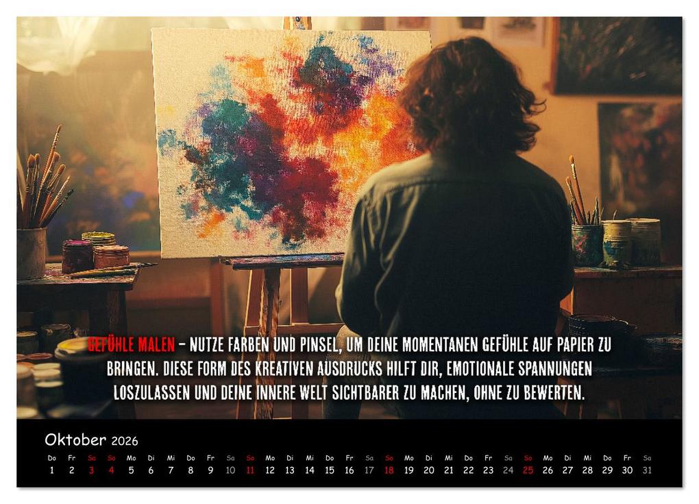 Weitere Ansicht: Dein Achtsamkeitskalender (Wandkalender 2026 DIN A4 quer), CALVENDO Monatskalender | MB Fotografie, Calvendo
