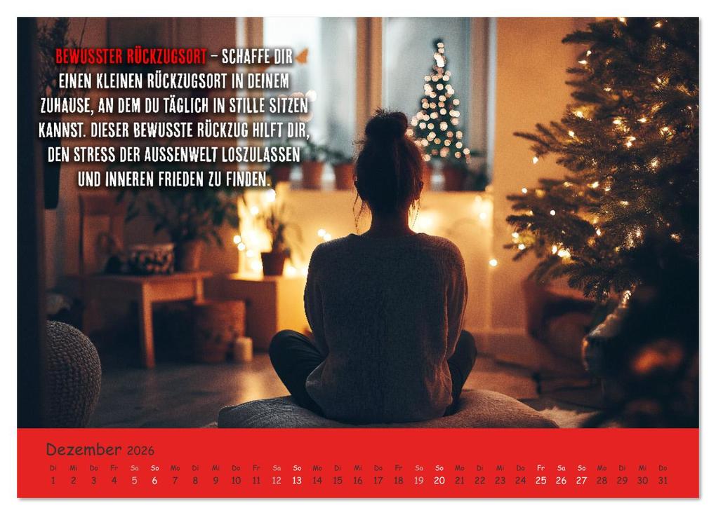 Weitere Ansicht: Dein Achtsamkeitskalender (Wandkalender 2026 DIN A4 quer), CALVENDO Monatskalender | MB Fotografie, Calvendo
