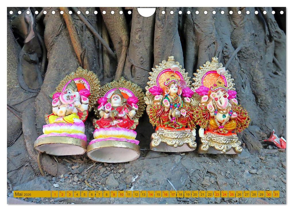 Weitere Ansicht: Indien - Hinduismus (Wandkalender 2026 DIN A4 quer), CALVENDO Monatskalender | Calvendo, Gabriele Gerner