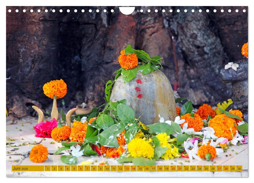 Weitere Ansicht: Indien - Hinduismus (Wandkalender 2026 DIN A4 quer), CALVENDO Monatskalender | Calvendo, Gabriele Gerner