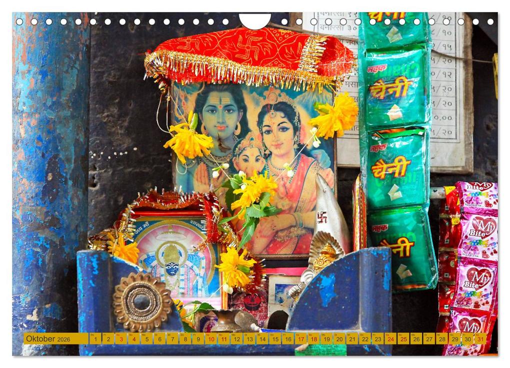 Weitere Ansicht: Indien - Hinduismus (Wandkalender 2026 DIN A4 quer), CALVENDO Monatskalender | Calvendo, Gabriele Gerner