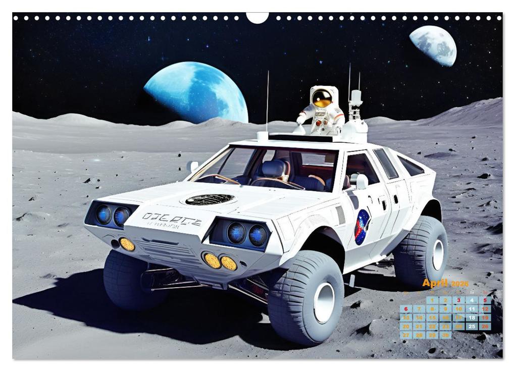 Weitere Ansicht: Im Weltall unterwegs - Verrückte Fahrzeuge im Universum (Wandkalender 2026 DIN A3 quer), CALVENDO Monatskalender | Martina Marten, Calvendo