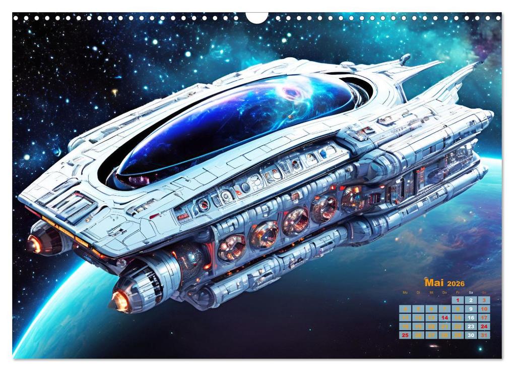 Weitere Ansicht: Im Weltall unterwegs - Verrückte Fahrzeuge im Universum (Wandkalender 2026 DIN A3 quer), CALVENDO Monatskalender | Martina Marten, Calvendo