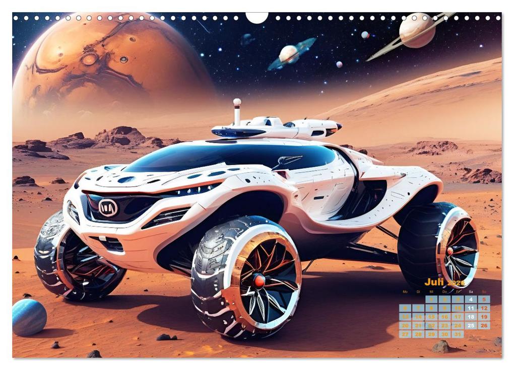 Weitere Ansicht: Im Weltall unterwegs - Verrückte Fahrzeuge im Universum (Wandkalender 2026 DIN A3 quer), CALVENDO Monatskalender | Martina Marten, Calvendo