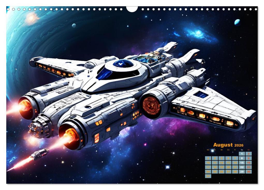 Weitere Ansicht: Im Weltall unterwegs - Verrückte Fahrzeuge im Universum (Wandkalender 2026 DIN A3 quer), CALVENDO Monatskalender | Martina Marten, Calvendo