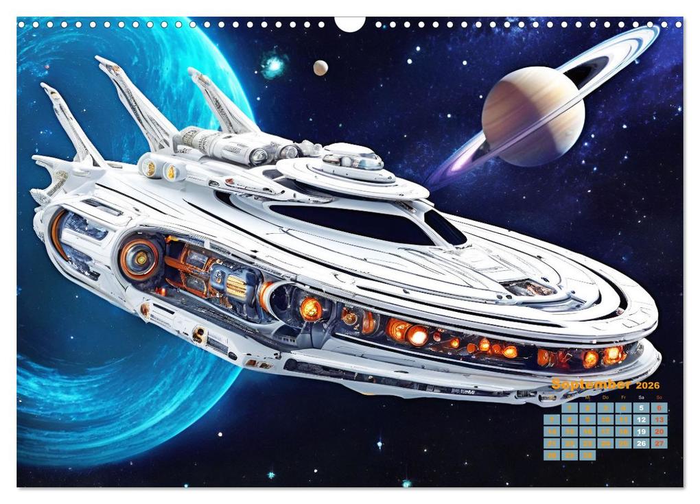 Weitere Ansicht: Im Weltall unterwegs - Verrückte Fahrzeuge im Universum (Wandkalender 2026 DIN A3 quer), CALVENDO Monatskalender | Martina Marten, Calvendo
