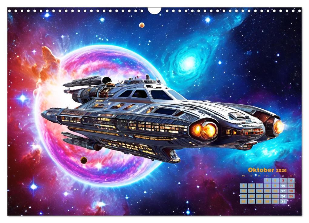 Weitere Ansicht: Im Weltall unterwegs - Verrückte Fahrzeuge im Universum (Wandkalender 2026 DIN A3 quer), CALVENDO Monatskalender | Martina Marten, Calvendo