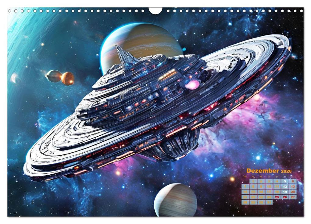 Weitere Ansicht: Im Weltall unterwegs - Verrückte Fahrzeuge im Universum (Wandkalender 2026 DIN A3 quer), CALVENDO Monatskalender | Martina Marten, Calvendo