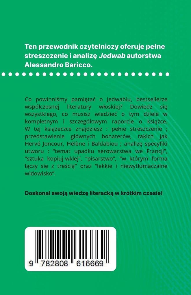 Weitere Ansicht: Jedwab ksika Alessandro Baricco (Analiza ksiki) | Catherine Bourguignon