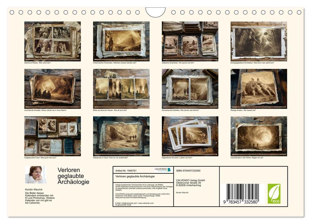 Weitere Ansicht: Verloren geglaubte Archäologie (Wandkalender 2026 DIN A4 quer), CALVENDO Monatskalender | Calvendo, Kerstin Waurick