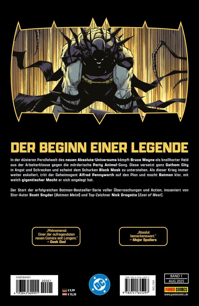 Weitere Ansicht: Absolute Batman | Scott Snyder, Nick Dragotta