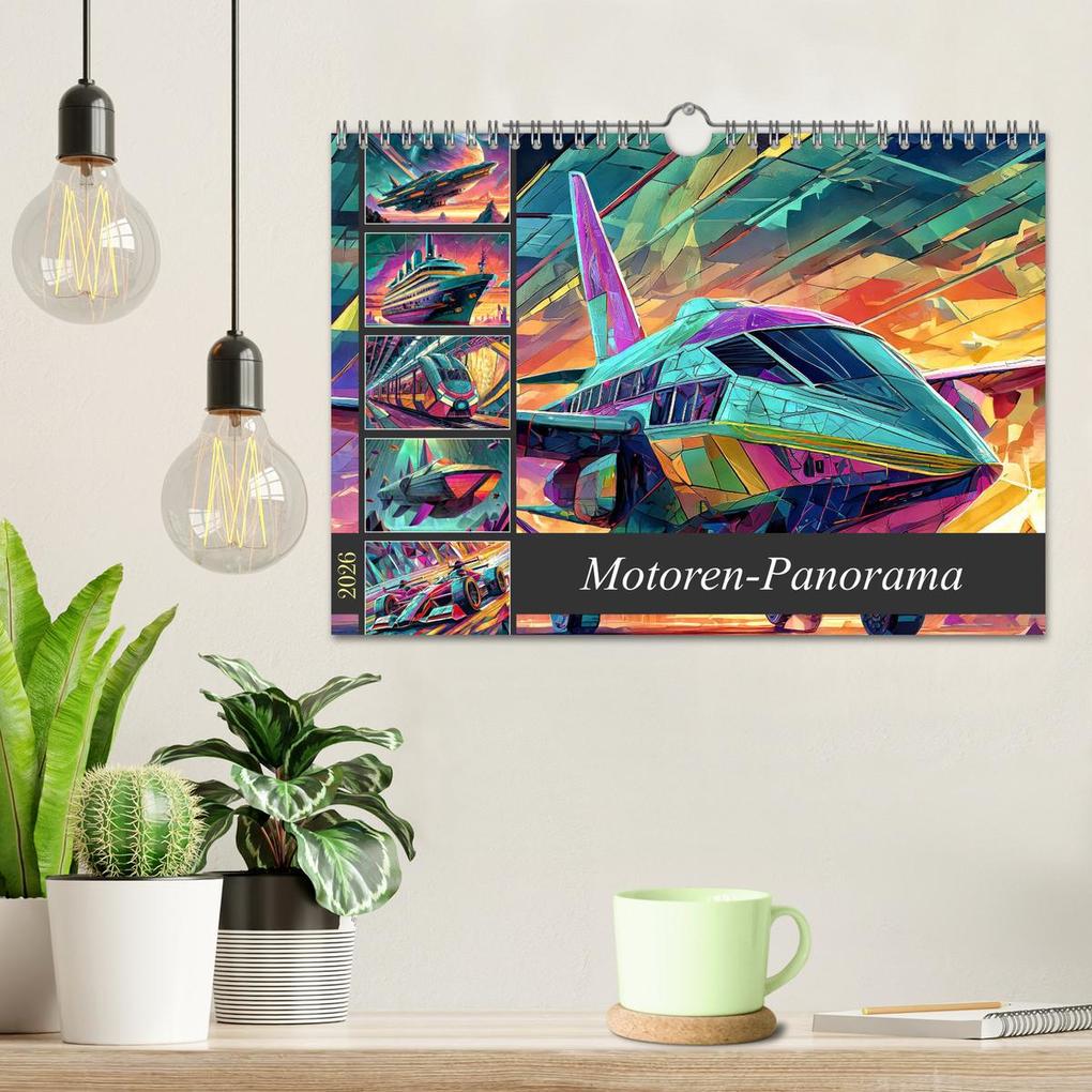 Weitere Ansicht: Motoren-Panorama (Wandkalender 2026 DIN A4 quer), CALVENDO Monatskalender | Werner Braun, Calvendo