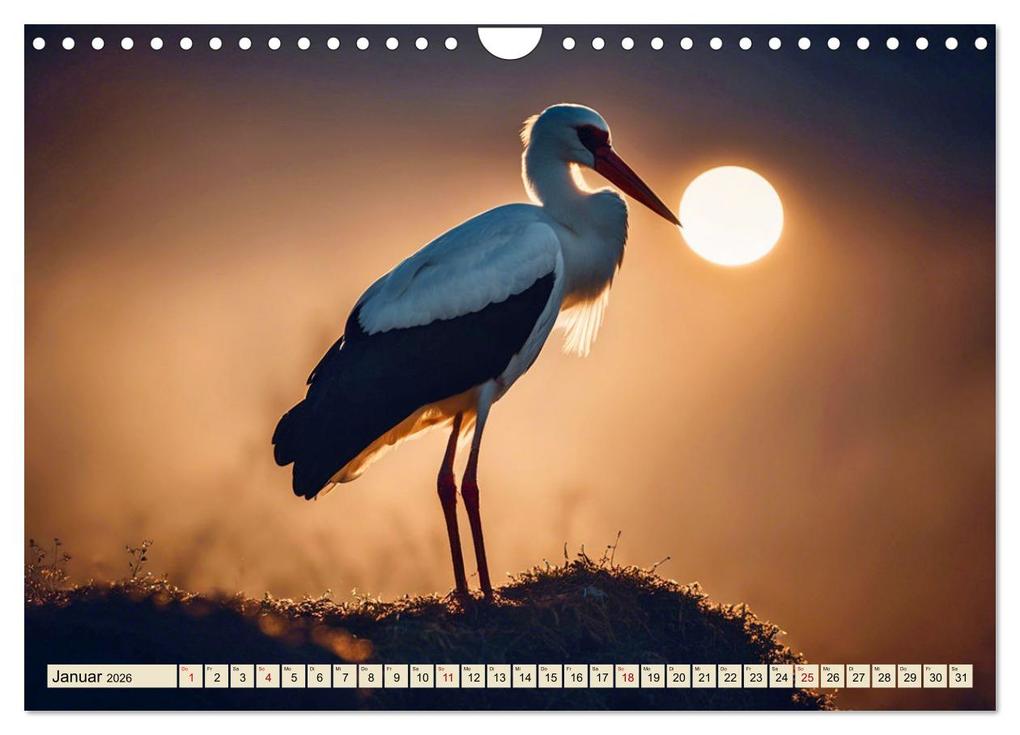 Weitere Ansicht: Heimische Tiere im Mondlicht (Wandkalender 2026 DIN A4 quer), CALVENDO Monatskalender | Claudia Kleemann, Calvendo