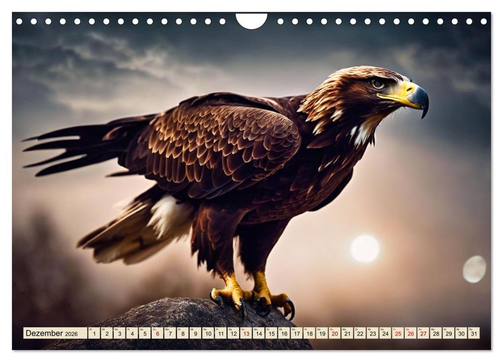 Weitere Ansicht: Heimische Tiere im Mondlicht (Wandkalender 2026 DIN A4 quer), CALVENDO Monatskalender | Claudia Kleemann, Calvendo