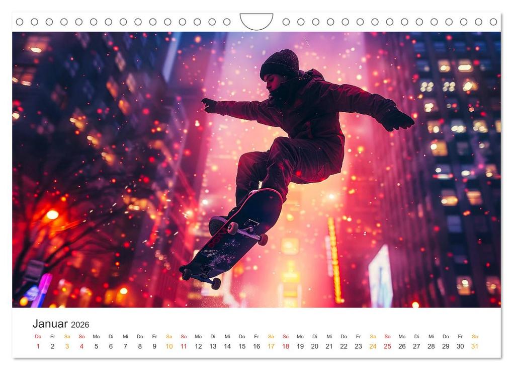 Weitere Ansicht: Skateboarding - tolle Momente (Wandkalender 2026 DIN A4 quer), CALVENDO Monatskalender | Calvendo, Peter Roder