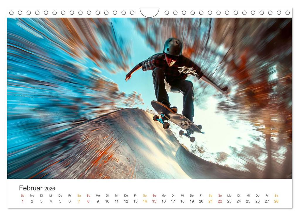 Weitere Ansicht: Skateboarding - tolle Momente (Wandkalender 2026 DIN A4 quer), CALVENDO Monatskalender | Calvendo, Peter Roder