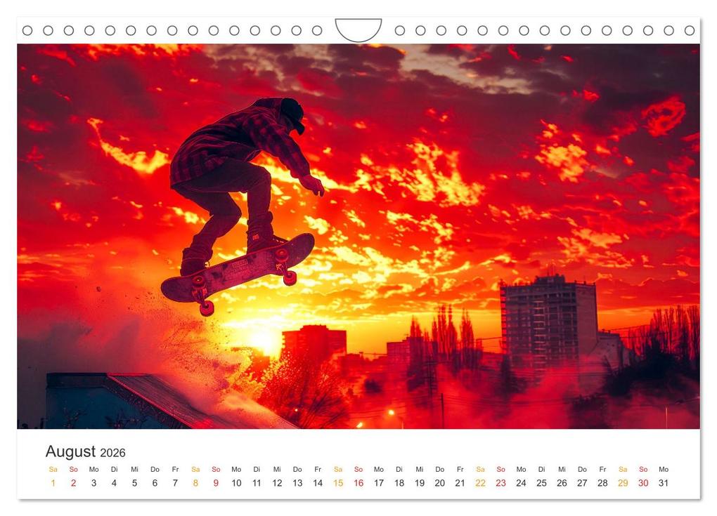Weitere Ansicht: Skateboarding - tolle Momente (Wandkalender 2026 DIN A4 quer), CALVENDO Monatskalender | Calvendo, Peter Roder