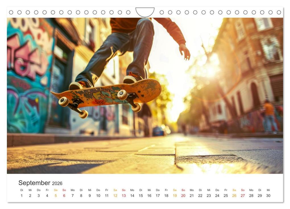 Weitere Ansicht: Skateboarding - tolle Momente (Wandkalender 2026 DIN A4 quer), CALVENDO Monatskalender | Calvendo, Peter Roder