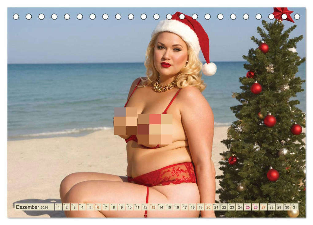 Weitere Ansicht: XXL Beach Girls Kalender - Kurvige Frauen am Strand (Tischkalender 2026 DIN A5 quer), CALVENDO Monatskalender | Mimi Lyvia, Calvendo