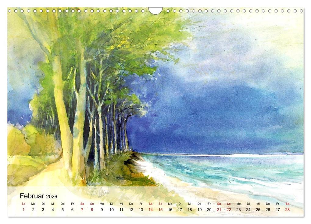 Weitere Ansicht: Aquarell auf Reisen - mit Eckard Funck (Wandkalender 2026 DIN A3 quer), CALVENDO Monatskalender | Calvendo, Eckard Funck