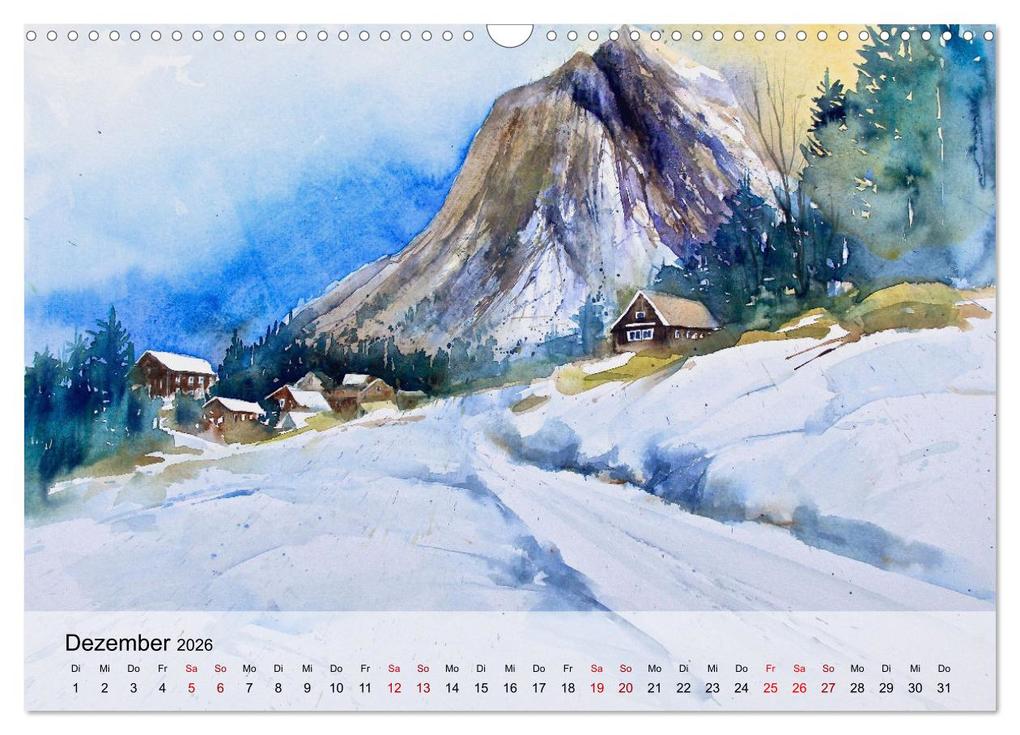 Weitere Ansicht: Aquarell auf Reisen - mit Eckard Funck (Wandkalender 2026 DIN A3 quer), CALVENDO Monatskalender | Calvendo, Eckard Funck
