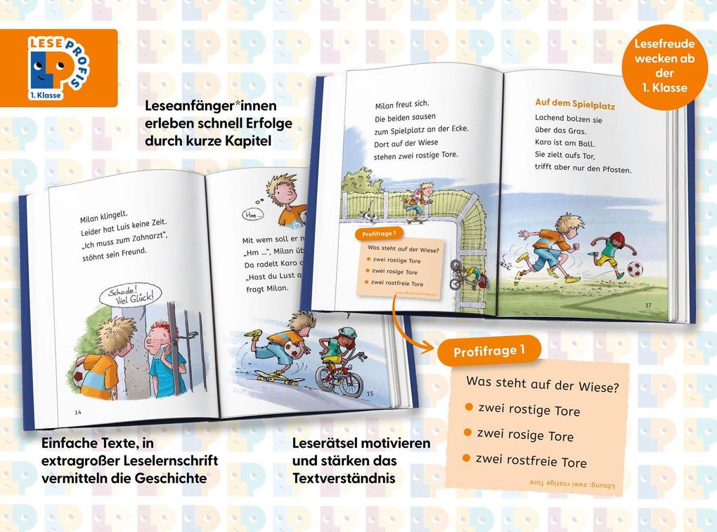 Weitere Ansicht: Leseprofis - Voll im Fußballfieber!, 1. Klasse (Doppelband) | Sabine Stehr