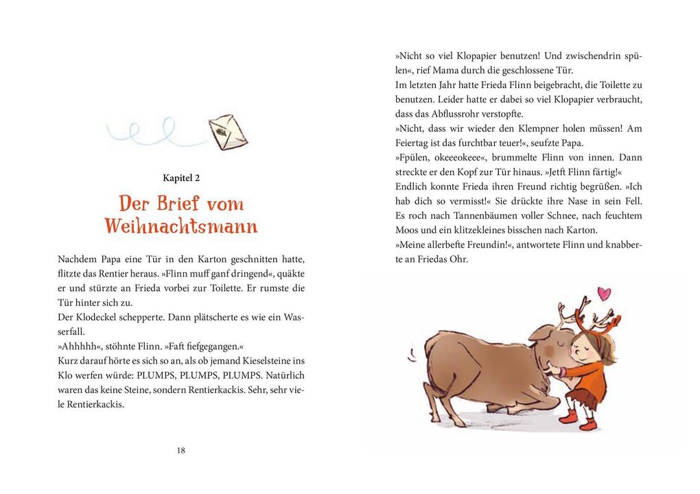 Weitere Ansicht: Es düst ein Rentier durch den Schnee | Smilla Blau