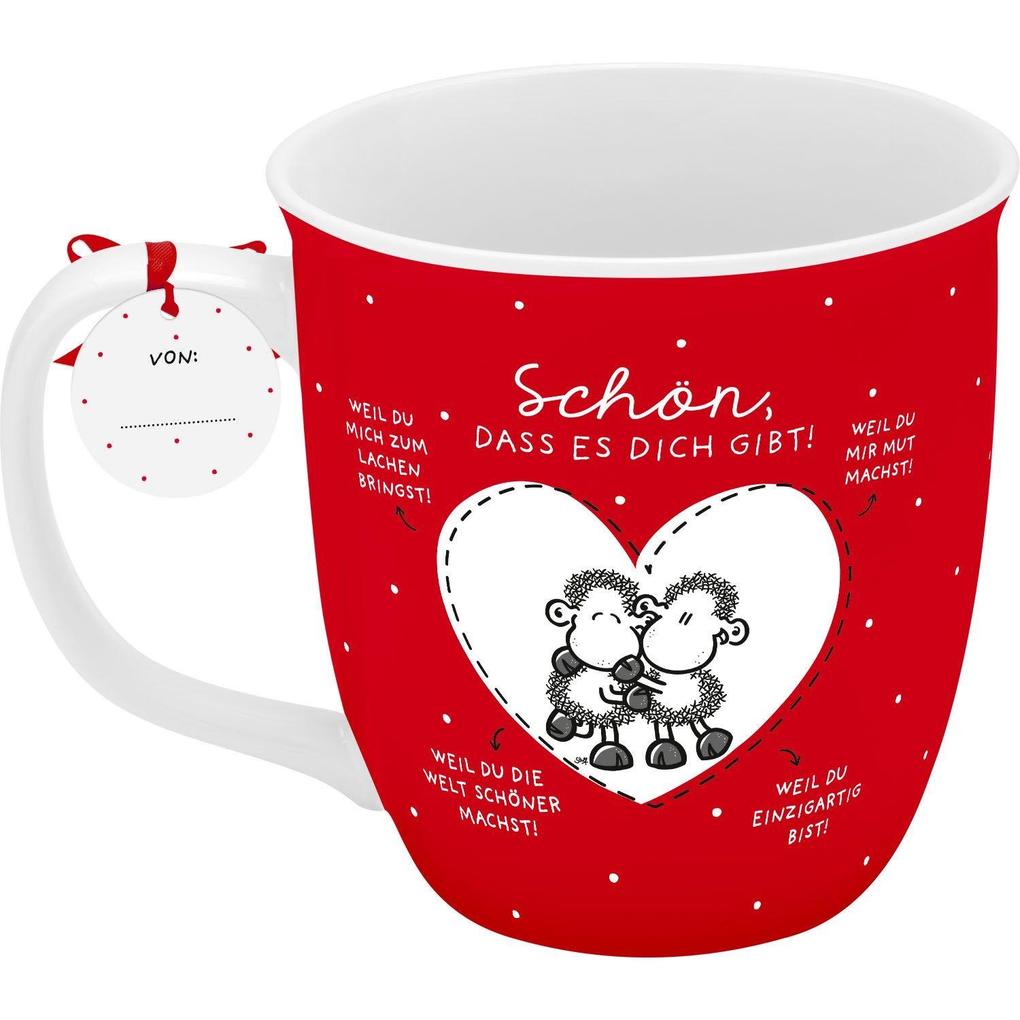 Weitere Ansicht: Tasse klein "Schön, dass es dich gibt! Weil du........!"