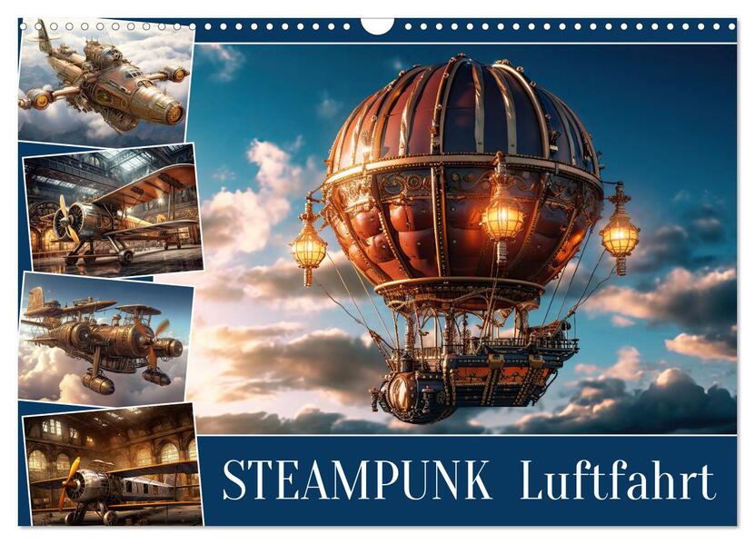 Produktbild: Steampunk Luftfahrt (Wandkalender 2026 DIN A3 quer), CALVENDO Monatskalender | Sabine Löwer, Calvendo
