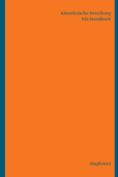 Produktbild: Künstlerische Forschung. Ein Handbuch