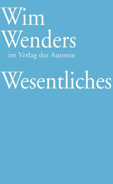 Produktbild: Wesentliches | Wim Wenders